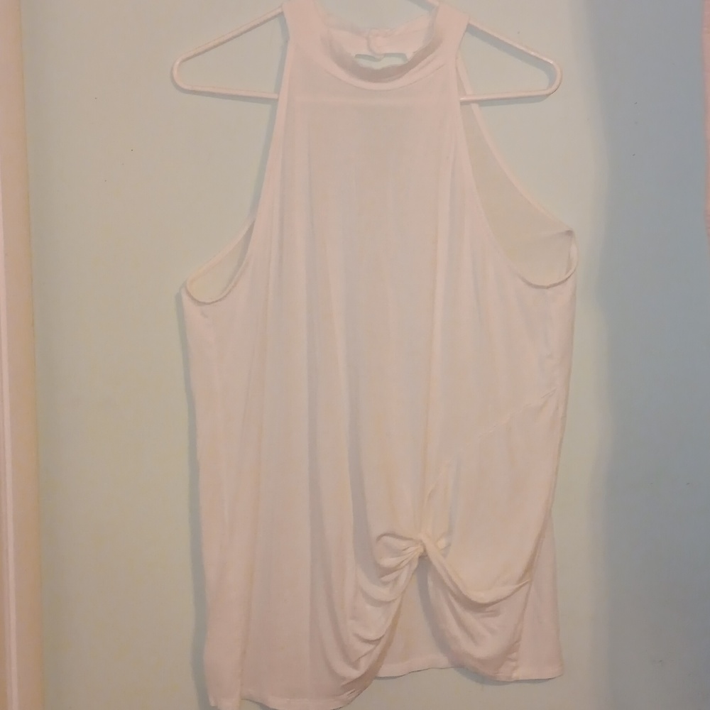 White halter top